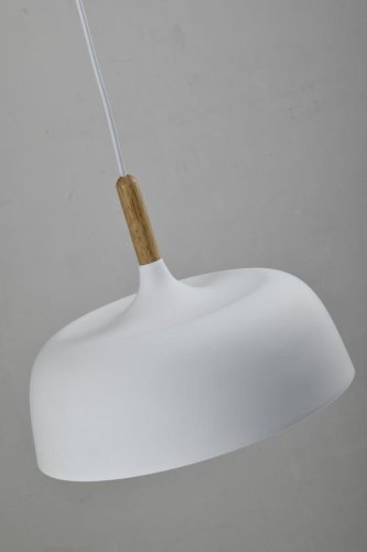 Светильник подвесной Augustina V1270-1P Moderli белый 1 лампа, основание белое в стиле скандинавский  фото 2