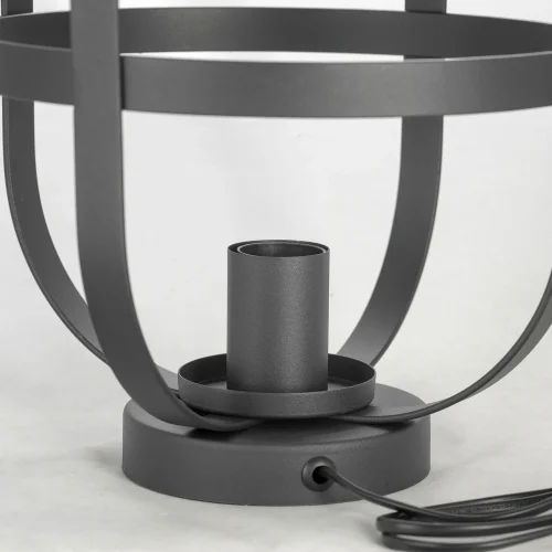 Торшер LSP-0602 Lussole  серый 1 лампа, основание чёрное в стиле лофт
 фото 3