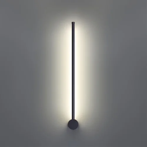 Бра LED Fillini 4335/12WLP Odeon Light чёрный на 1 лампу, основание чёрное в стиле минимализм хай-тек современный отражённый свет фото 7