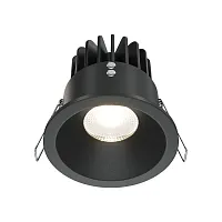 Светильник точечный LED Zoom DL034-L12W4K-B Maytoni чёрный 1 лампа, основание чёрное в стиле модерн 