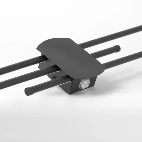 Бра LED Hardeman LSP-7395 Lussole чёрный на 1 лампу, основание чёрное в стиле минимализм современный отражённый свет фото 4