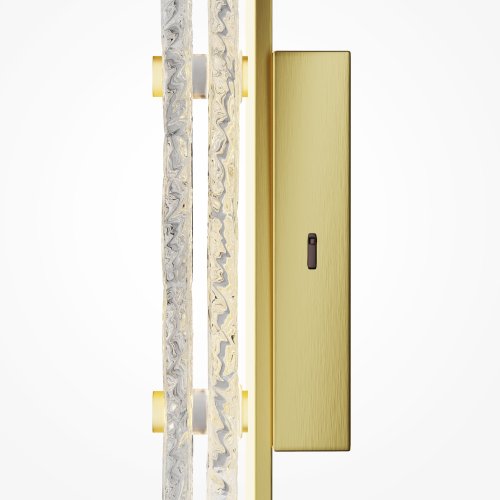 Бра LED Frostum MOD439WL-L7BSK Maytoni прозрачный на 1 лампу, основание латунь в стиле современный фото 5