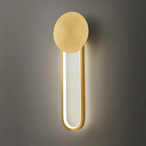 Настенный светильник HEIDY A Brass 212043-23 ImperiumLoft белый на 1 лампа, основание латунь в стиле современный  фото 9