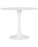 Стол обеденный 209TD-LMZL MIA, белая столешница, белое основание (W-02) Dobrin столешница белая из стекло