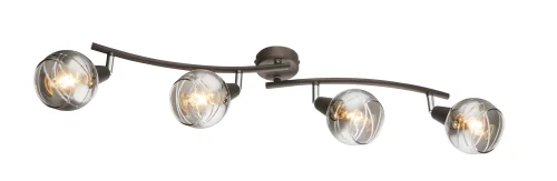 Спот с 4 лампами ISLA 54347-4 Globo серый прозрачный E14 в стиле современный 