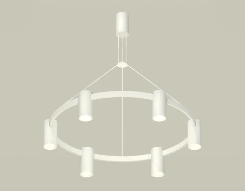 Светильник подвесной XB9021150 Ambrella light белый 6 ламп, основание белое в стиле хай-тек современный 