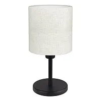 Настольная лампа Natur 32219 Eglo белая на 1 лампу, основание чёрное металл в стиле современный 