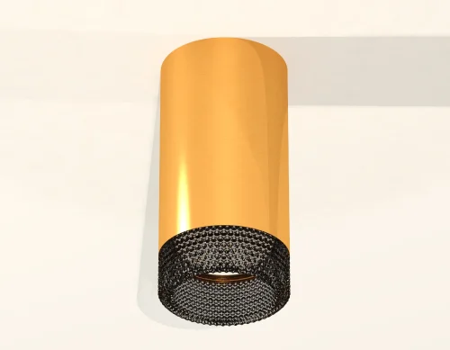 Светильник накладной Techno spot XS6327011 Ambrella light золотой жёлтый 1 лампа, основание золотое жёлтое в стиле современный круглый фото 2