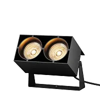 Прожектор LED Spot O486FL-L10GF3K Maytoni уличный IP графит на 1 лампу, плафон прозрачный в стиле современный хай-тек LED