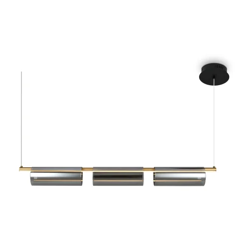 Светильник подвесной LED Stick FR5395PL-L12B Freya чёрный на 1 лампу, основание чёрное в стиле современный хай-тек фото 2
