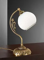 Настольная лампа P 8600 P Reccagni Angelo белая 1 лампа, основание античное бронза латунь металл в стиле классический 
