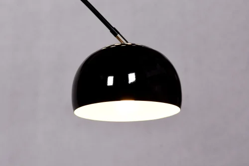 Торшер Azurro  LDF 5508-B BK Lumina Deco изогнутый чёрный 1 лампа, основание чёрное в стиле современный
 фото 4