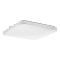 Светильник потолочный LED Frania-Ip 902076 Eglo белый на 1 лампу, основание белое в стиле современный квадратный