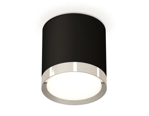 Светильник накладной XS8142003 Ambrella light чёрный 1 лампа, основание чёрное в стиле хай-тек круглый