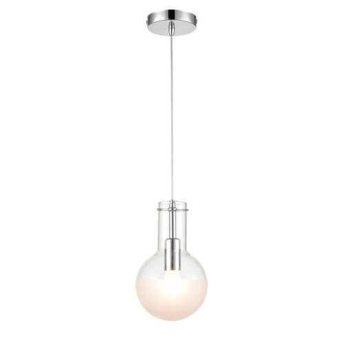 Светильник подвесной Cesare VL1913P01 Vele Luce белый 1 лампа, основание хром в стиле современный шар