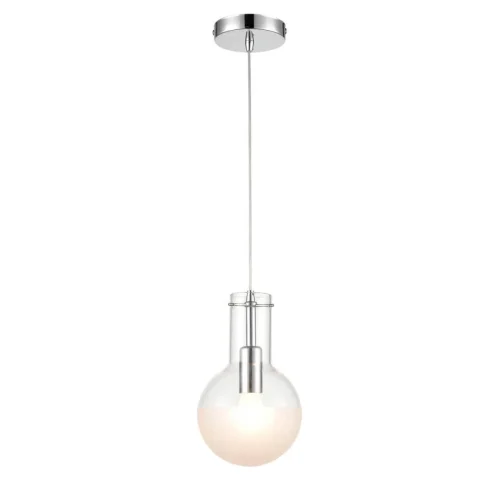 Светильник подвесной Cesare VL1913P01 Vele Luce белый на 1 лампу, основание хром в стиле современный шар
