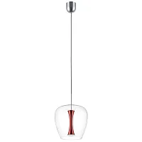 Светильник подвесной LED Cupola 804202 Lightstar прозрачный 1 лампа, основание серебряное в стиле арт-деко 