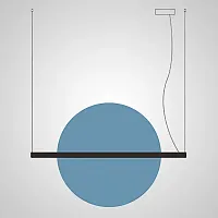 Светильник подвесной LIBERTY L110 Blue 208568-23 ImperiumLoft синий на 1 лампу, основание чёрное в стиле современный 