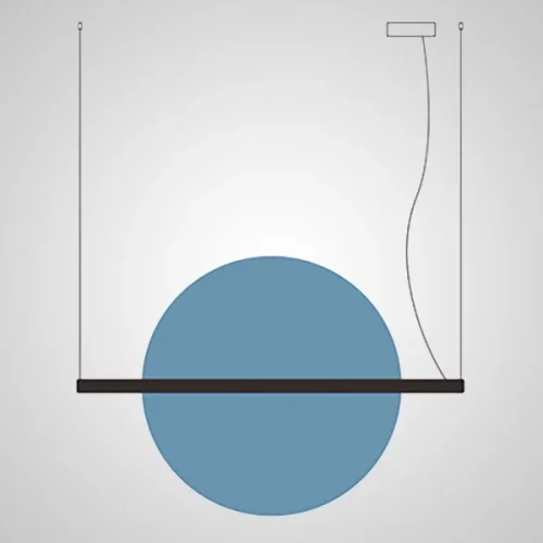 Светильник подвесной LIBERTY L110 Red 208567-23 ImperiumLoft красный на 1 лампу, основание чёрное в стиле современный фото 16