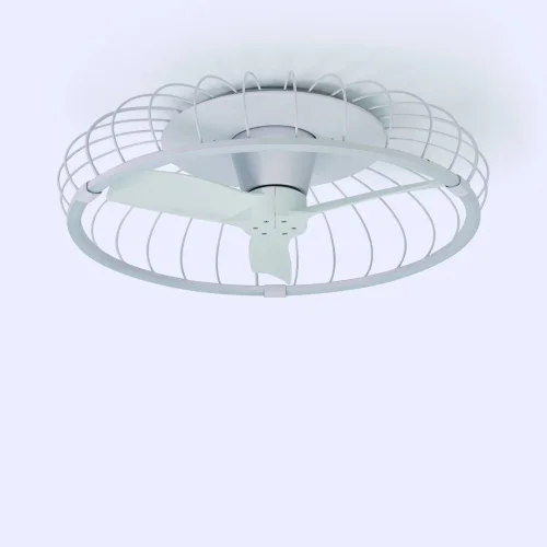 Люстра с вентилятором LED с пультом Nature 7807 Mantra белая на 1 лампа, основание белое в стиле современный хай-тек с пультом фото 3