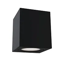 Светильник накладной Alfa C013CL-01B Maytoni чёрный 1 лампа, основание чёрное в стиле современный квадратный
