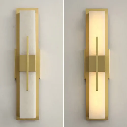 Настенный светильник GLEE A 208972-23 ImperiumLoft белый на 1 лампу, основание латунь в стиле современный фото 7 Настенный светильник GLEE A 208972-23 ImperiumLoft белый на 1 лампу, основание латунь в стиле современный фото 7