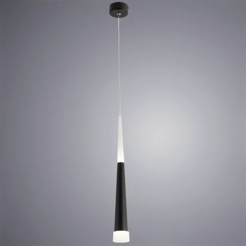 Светильник подвесной LED Orione A6010SP-1BK Arte Lamp чёрный 1 лампа, основание чёрное в стиле современный трубочки фото 2