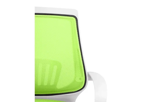 Компьютерное кресло Ergoplus green / white 15374 Woodville, зелёный/ткань, ножки/металл/хром, размеры - *940***610* фото 7