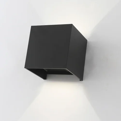 Настенный светильник уличный LED CLT 520W BL Crystal Lux уличный IP54 чёрный на 1 лампу, плафон чёрный в стиле современный LED фото 3