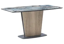 Стол на тумбе Теон магеллан / галифакс натуральный / графит 474320 Woodville столешница серая из стекло