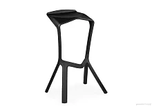 Барный стул Mega black 15700 Woodville, чёрный/, ножки/пластик/чёрный, размеры - ****500*430