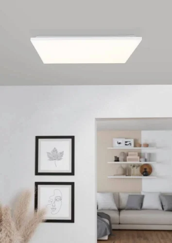 Светильник потолочный LED с пультом Trupiana 900568 Eglo белый на 1 лампу, основание белое в стиле современный квадраты фото 3