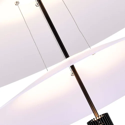 Светильник подвесной LED Isola SL6101.403.01 ST-Luce белый 1 лампа, основание чёрное в стиле современный минимализм арт-деко  фото 3