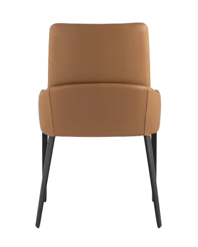 Стул Челси, экокожа, коричневый УТ000025612 Stool Group, коричневый/экокожа, ножки/металл/чёрный, размеры - ****500*505 фото 3