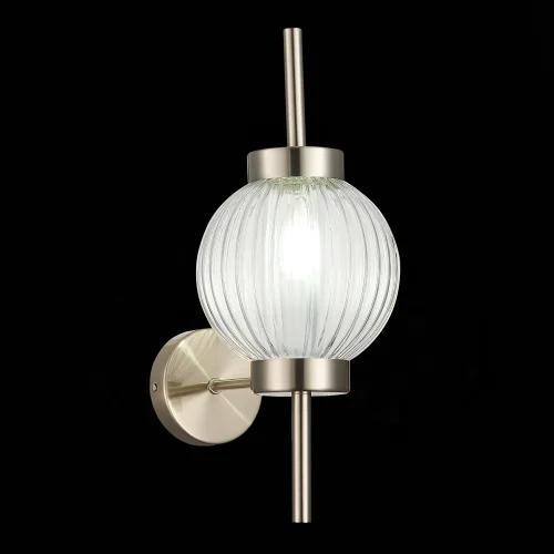 Бра Marena SL1155.101.01 ST-Luce прозрачный на 1 лампу, основание никель в стиле современный 