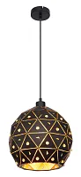 Светильник подвесной Jodie 54029H Globo чёрный 1 лампа, основание чёрное в стиле современный 
