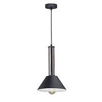 Светильник подвесной V4838-1/1S Vitaluce чёрный 1 лампа, основание чёрное в стиле арт-деко 