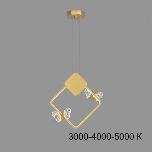 Светильник подвесной BABETTA GEOMETRY C Brass 4000К 212869-23 ImperiumLoft прозрачный 3 лампы, основание латунь в стиле современный  фото 5