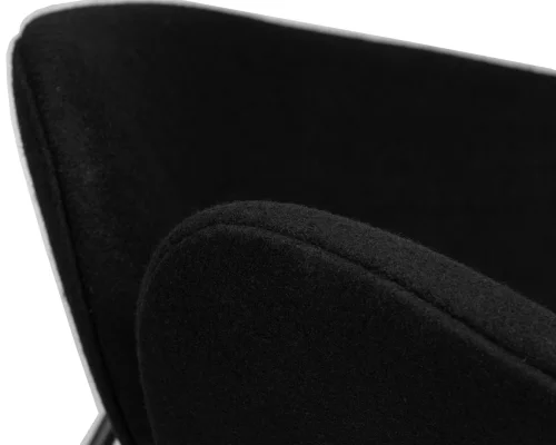 Кресло дизайнерское 72-LMO EMILY, цвет сиденья черный (AF9), цвет основания черный Dobrin, чёрный/ткань, ножки/металл/чёрный, размеры - *720**** фото 8