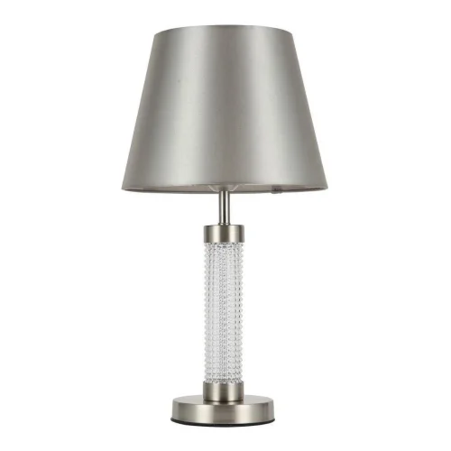 Настольная лампа Velum 2906-1T F-promo серая 1 лампа, основание никель металл в стиле арт-деко 