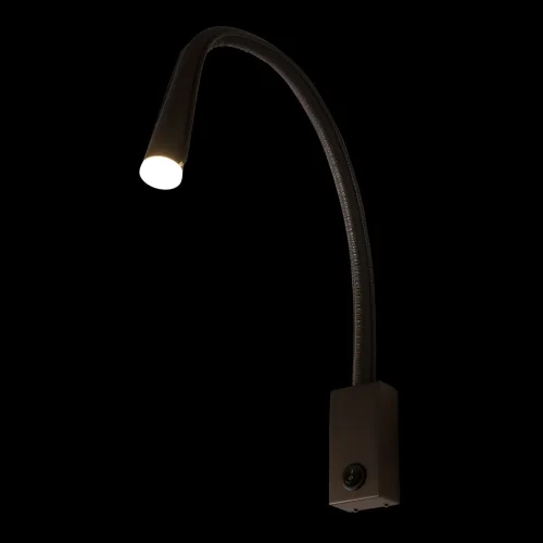 Бра с выключателем LED Arrow 10398 LOFT IT коричневый на 1 лампу, основание коричневое в стиле современный для чтения гибкая ножка фото 4