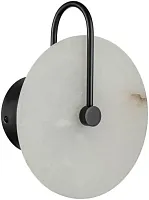 Бра LED Ravenhill 6084-20 BR MB Belfast белый на 1 лампу, основание чёрное в стиле современный отражённый свет