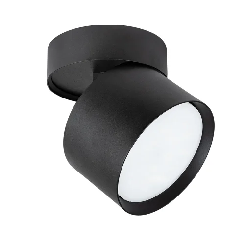 Светильник накладной Intercrus A5549PL-1BK Arte Lamp чёрный 1 лампа, основание чёрное в стиле современный круглый
