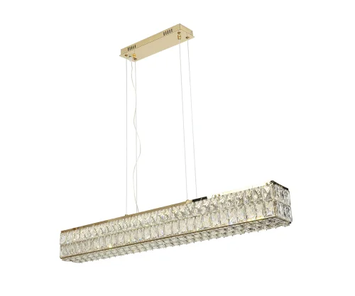 Светильник подвесной LED Мирта 07674-100AS,33 Kink Light прозрачный 1 лампа, основание золотое в стиле современный 
