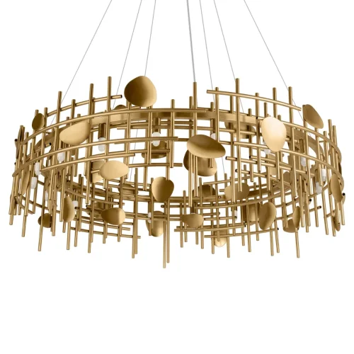 Светильник подвесной Escama 10396/1000C LOFT IT золотой на 10 ламп, основание золотое в стиле современный фото 3