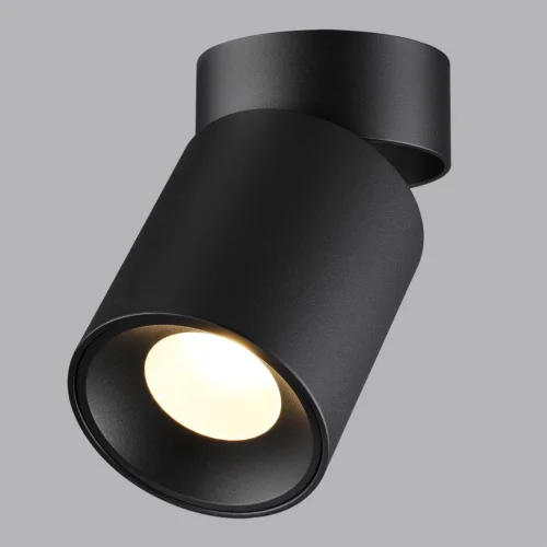 Светильник накладной LED Turno 7132/7CL Odeon Light чёрный на 1 лампу, основание чёрное в стиле современный хай-тек круглый фото 4