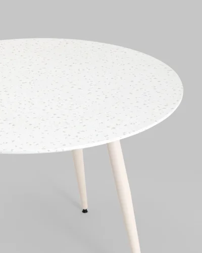 Стол обеденный Nymphaea, D110, терраццо УТ000039030 Stool Group столешница белая из мдф фото 3