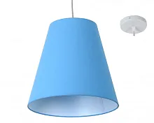 Светильник подвесной Naro E 1.P10 BL Arti Lampadari голубой 1 лампа, основание белое в стиле минимализм кантри 