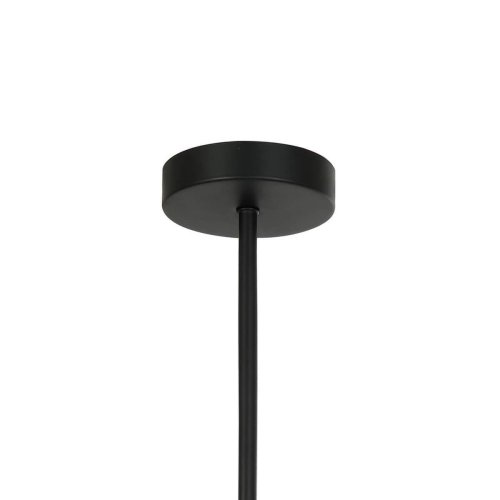 Люстра на штанге Flumen 2567-6P Favourite прозрачная на 6 ламп, основание чёрное в стиле современный  фото 3