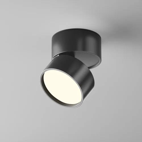 Светильник накладной LED Onda C024CL-12W4K-B-1 Maytoni чёрный 1 лампа, основание чёрное в стиле хай-тек современный круглый фото 3